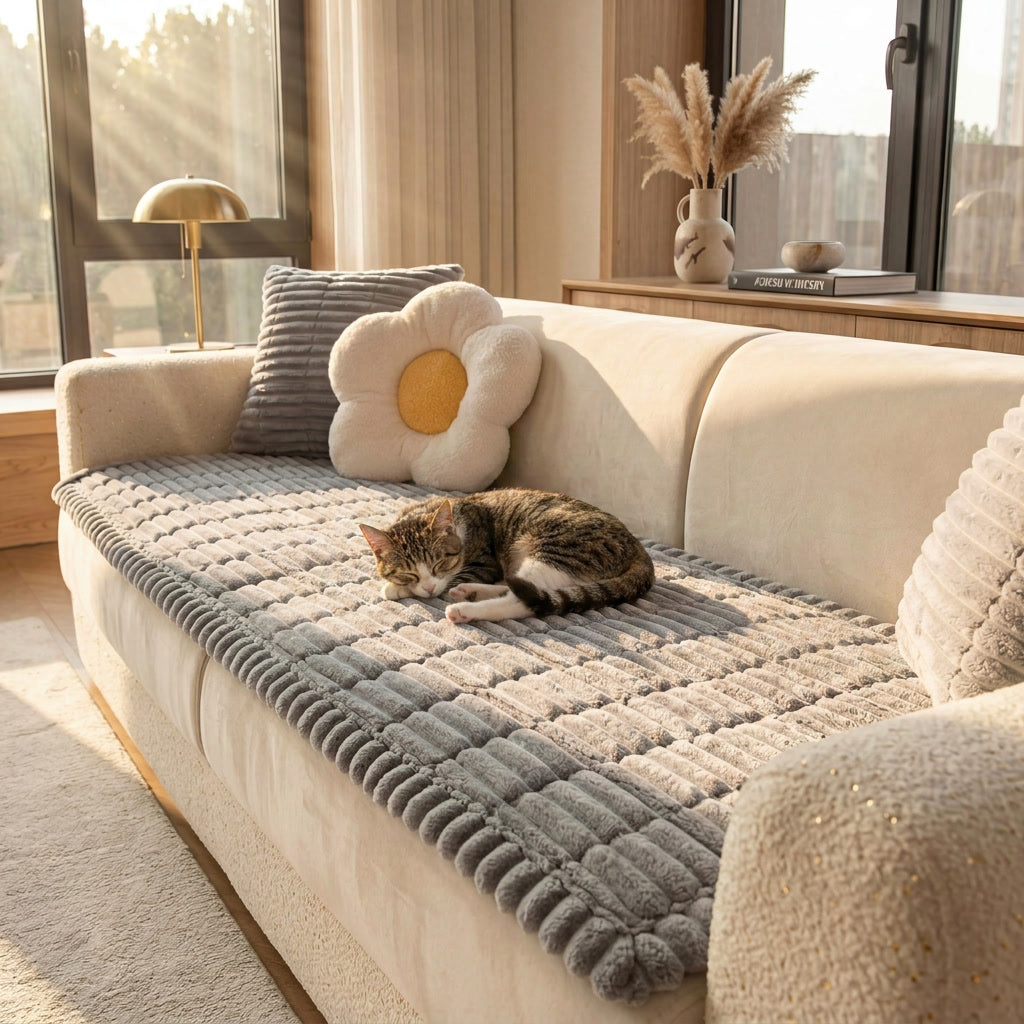 Vinnie Premium Sofa Cover – Cloud