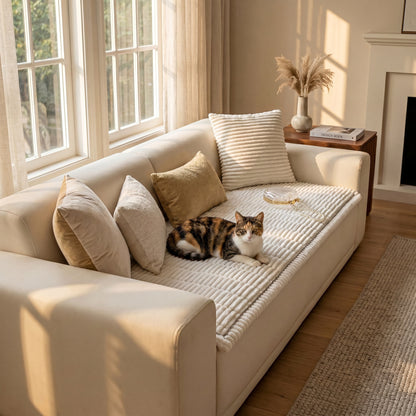 Vinnie Premium Sofa Cover – Vanilla