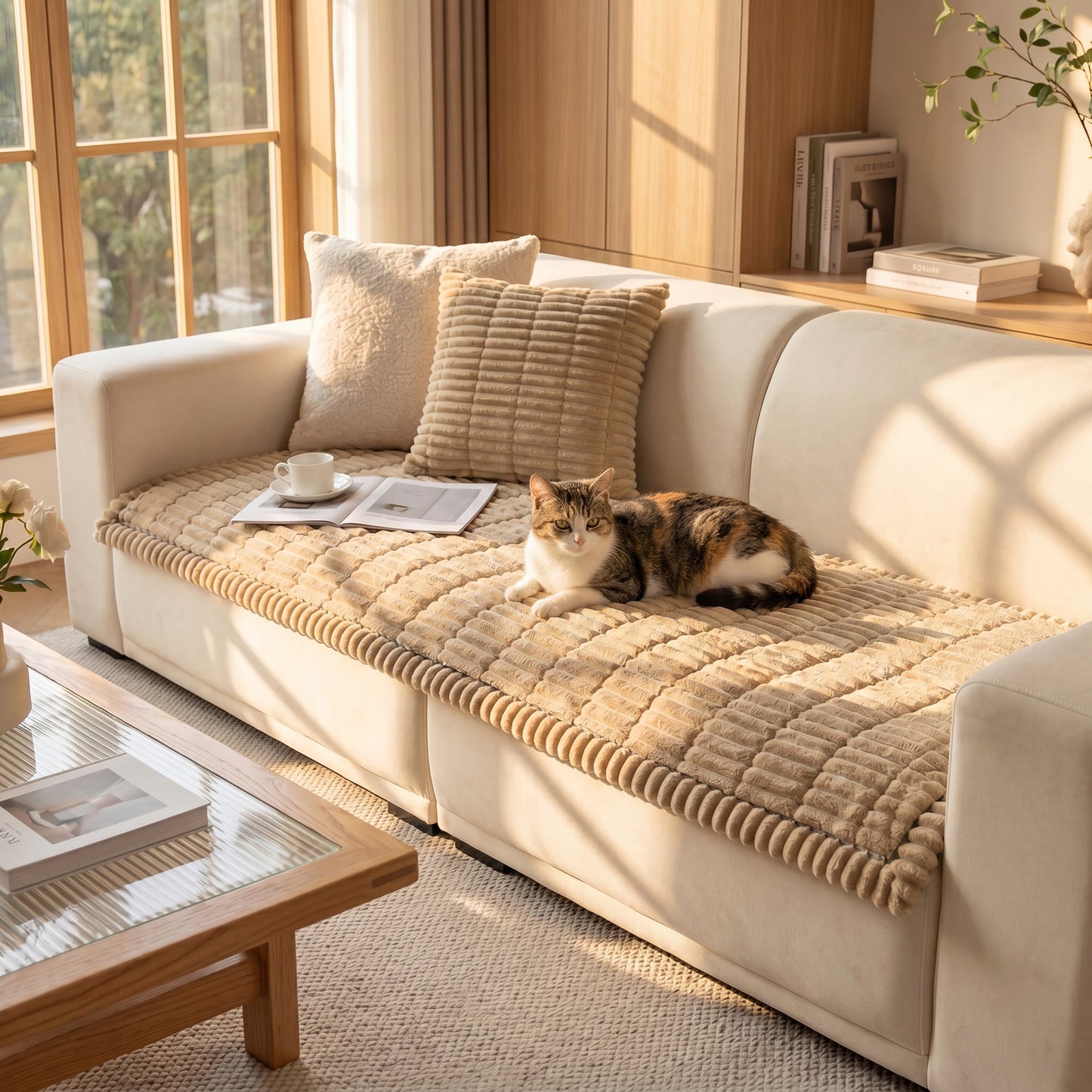 Vinnie Premium Sofa Cover – Dune