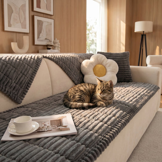 Vinnie Premium Sofa Cover – Moonstone