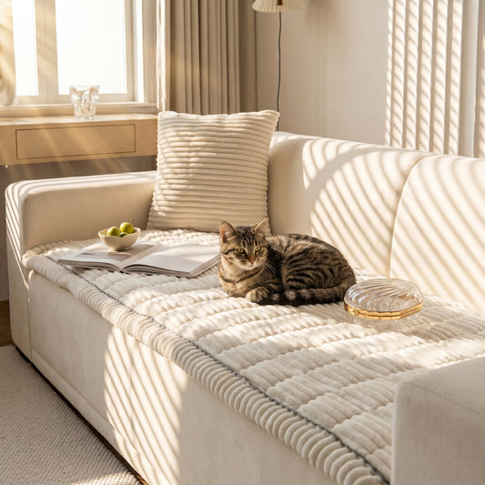 Vinnie Premium Sofa Cover – Vanilla
