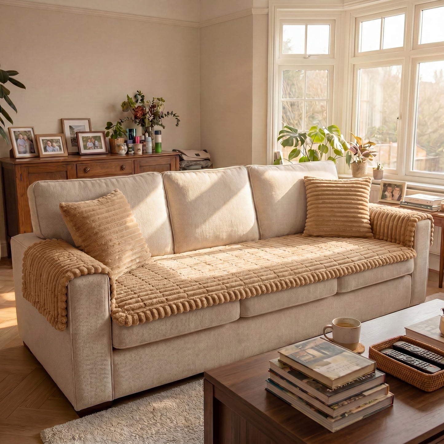 Vinnie Premium Sofa Cover – Dune