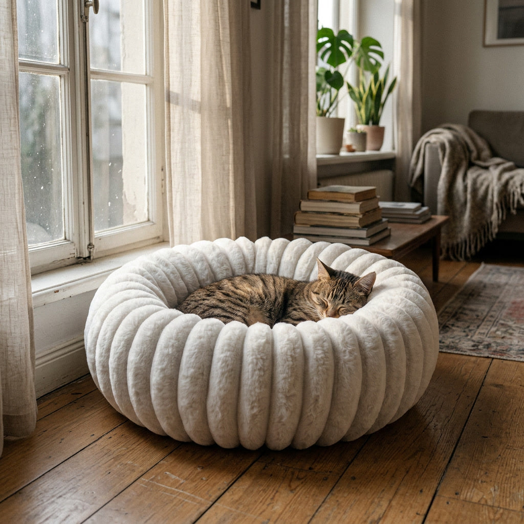 Vinnie Cloud Bed - Ivory