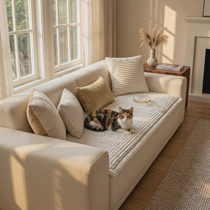Vinnie Premium Sofa Cover – Vanilla